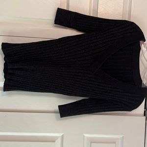 Gorgeous Black glitter V-neck top.